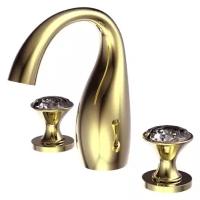 Смеситель для раковины Bravat Swan F24287G золото