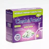 Таблетки для посудомоечных машин Clean&Fresh All in1 mini tabs, 100 шт