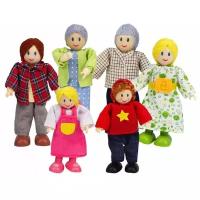 Набор мини-кукол Счастливая семья европейская E3500_HP