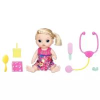 Кукла Hasbro BABY ALIVE Малышка у врача Блондинка с аксессуарами C0957121-no