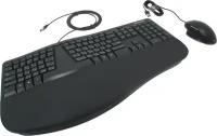 Комплект клавиатура + мышь Microsoft Ergonomic Desktop for Business, черный