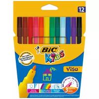 BIC Фломастеры "Visa" (888695), разноцветные, 12 шт