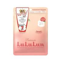 LULULUN Premium Face Mask Peach Маска для лица увлажняющая и улучшающая цвет лица, 7 шт