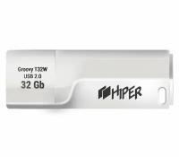 Накопитель HIPER USB2.0 Flash 32GB Groovy T32W, белый