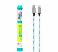 Кабель Devia Bubble Fish PD Cable, кабель Type-C 1м 3А, черный