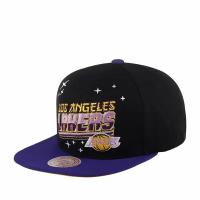 Бейсболка MITCHELL NESS арт. HHSS5472-LALYYPPPBLCK Los Angeles Lakers NBA (черный), размер ONE