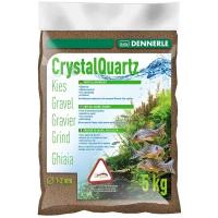 Грунт Dennerle Crystal Quartz Gravel, темно-коричневый, 5кг