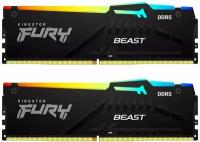 Оперативная память Kingston FURY Beast Black RGB [KF552C36BBEAK2-16] 16 ГБ, DDR5, 8 ГБx2 шт, 5200 МГц