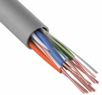 Кабель витая пара U/UTP 6 кат. 4 пары Rexant 01-0067 ZH нг(А)-HF, 23AWG, INDOOR, SOLID, серый, 305 м