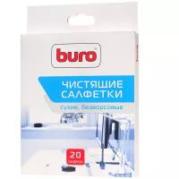 Сухие чистящие салфетки BURO BU-Udry, безворсовые, 20шт. [817443]