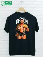 Футболка 100% хлопок с принтом WWE RANDY ORTON черная 48-50 L