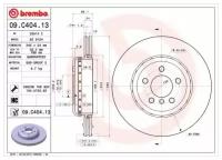 Диск тормозной Composite зад Brembo 09. C404.13