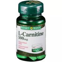 Natures Bounty Таблетки "L-Карнитин 500 мг" ("L-Carnitine 500 mg Tablets"), 30шт