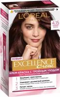 L'Oreal Paris Excellence стойкая крем-краска для волос, 4.15 морозный шоколад, 270 мл