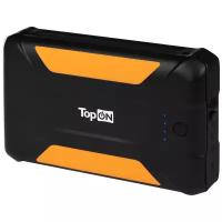 Внешний аккумулятор TopON TOP-X38 38000mAh 3 USB-порта, автомобильная розетка 12V 15A 180W, аварийный свет, фонарь, защита от пыли и брызг. Черный