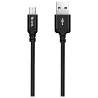 Кабель Micro USB, быстрая зарядка, 1 метр, нейлоновый, передача данных / шнур для телефона микро юсб для Android / Провод для андройд / Hoco. X14