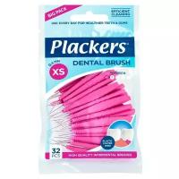 Межзубные ершики Plackers Dental Brush XS, 0,4 мм (32 шт.) + колпачок