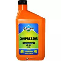 Масло для поршневых компрессоров COUNTRY Compressor Oil VG-100 1л 3TON 40221