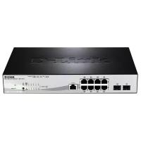 Коммутатор D-Link DGS-1210-10P/ME 78Вт PoE 8х10/100/1000Base-T 2хSFP