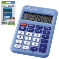 Калькулятор Citizen карманный, 8 разрядов, двойное питание, 87х58 мм, синий (LC-110NBLCFS)