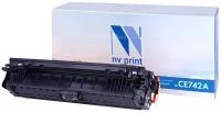 Лазерный картридж NV Print NV-CE742AY для HP LaserJet Color CP5220, CP5225, CP5225dn, CP5225n (совместимый, жёлтый, 7300 стр.)