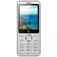 Сотовый телефон F+ S286 2,8", microSD, 2 sim, серебро