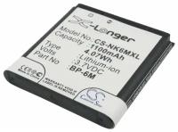 Аккумуляторная батарея для телефона Nokia BL-6M, BP-6M, BP-6M-S (1100mAh)