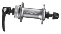 Втулка передняя Shimano M615 Deore: 36 H, C.Lock, с пыльником, цвет серебристый