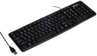 Клавиатура Element HB-520, проводная, мембранная, 104 клавиш, USB, чёрная