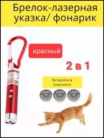 Брелок-лазерная указка, лазер, фонарик, игрушка для кошки и собаки. 2шт