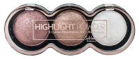 SeVen Cool Хайлайтер для лица Highligh Powder 3 Colors Highlighter Kit - Illuminator, 03