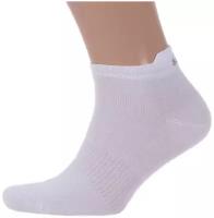 Мужские короткие носки LORENZline белые, размер 29 (43-44)