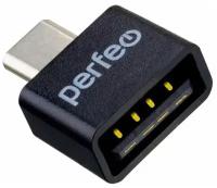 Адаптер USB-Cm на USB*2.0-Af с поддержкой OTG Pefeo PF-VI-O008 Black - черный