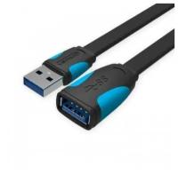 Кабель удлинительный USB 3.0 AM-AF 1.5м Vention VAS-A13-B150 плоский