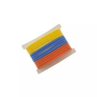 Резинки для волос Dewal Beauty силикон, голубой/желтый/оранжевый (12шт)