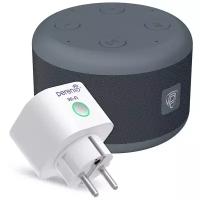 Умная колонка Prestigio SmartVoice, 3Вт, с голосовым помощником Марусей, серый [pss105m_dg_pehpl10]