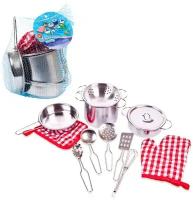 Набор посуды ABtoys Помогаю Маме, металлическая для кухни (PT-00482)