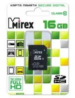 Карта памяти SDHC Mirex 16 Гб класс 10 Secure Digital flash card