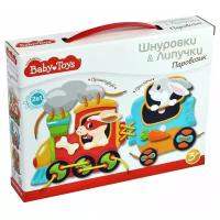 Развивающая игрушка Десятое королевство с липучками Baby Toys Паровозик (02926), мультиколор