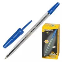 Ручка шариковая Corvina Classic корпус прозрачный, 1 мм, линия 0,7 мм, синяя (40163/02)