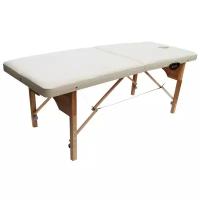 Складной массажный стол Ru-comf ComfortWood 190, деревянные ножки, бежевый. Товар уцененный