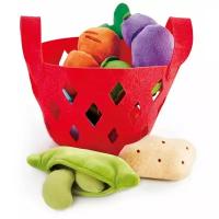 Набор посуды Hape Toddler Vegetable Basket E3167 красный