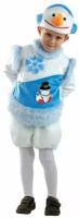 Карнавальные костюмы для детей "Снеговик снежный", размер 28, рост 110 см