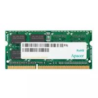 Apacer Модуль памяти DDR3 SODIMM 4GB DS.04G2K.KAM PC3-12800, 1600MHz