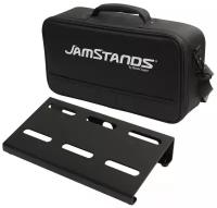 JamStands JS-PB200 компактный педалборд с мягким кейсом и зажимом для БП, вес 1,6 кг, черный