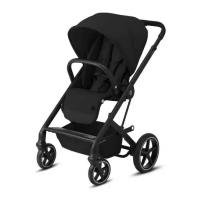 Прогулочная коляска Cybex Balios S Lux с дождевиком, Deep black/black frame, цвет шасси: черный