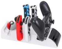 Многофункциональная зарядная станция 6 в 1 DOBE для Nintendo Switch и Pro Controller, TNS-19035