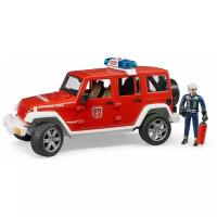 Внедорожник Bruder Jeep Wrangler Unlimited Rubicon 02-528 1:16, 28 см, красный/белый