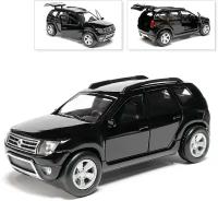 Машина Renault Duster, инерционная, черный, Технопарк, 12 см