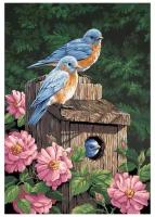 Dimensions Картина по номерам "Синие птички в саду" (DMS-91401)